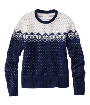 Women's Signature Camp Merino Wool Sweater, Pullover Novelty