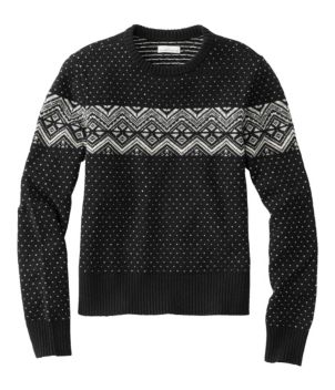 Women's Signature Camp Merino Wool Sweater, Pullover Novelty