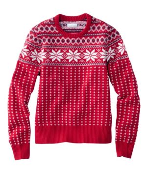 Women's Signature Camp Merino Wool Sweater, Pullover Novelty