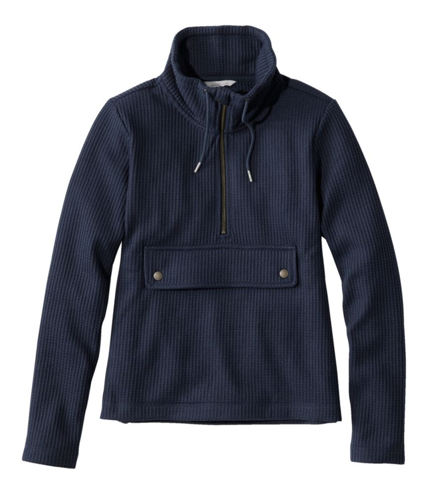 Women's Signature Brushed-Back Waffle Anorak, , small image number 5