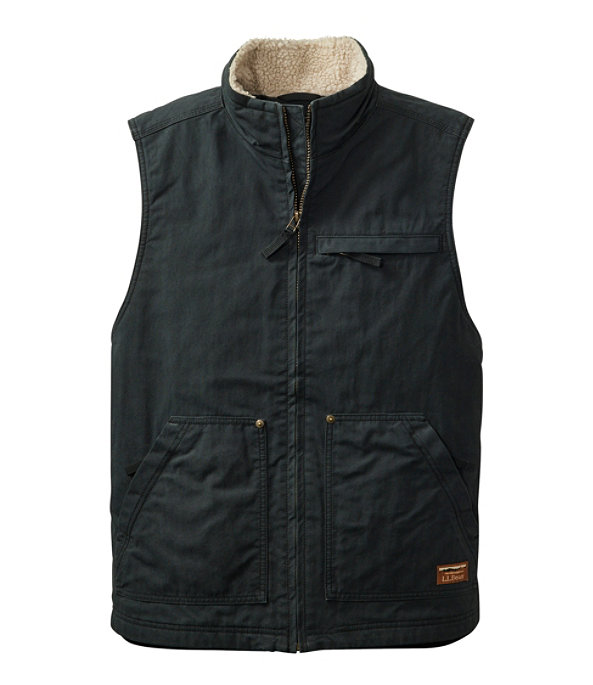 Men's Insulated Utility Vest, Black, large image number 0
