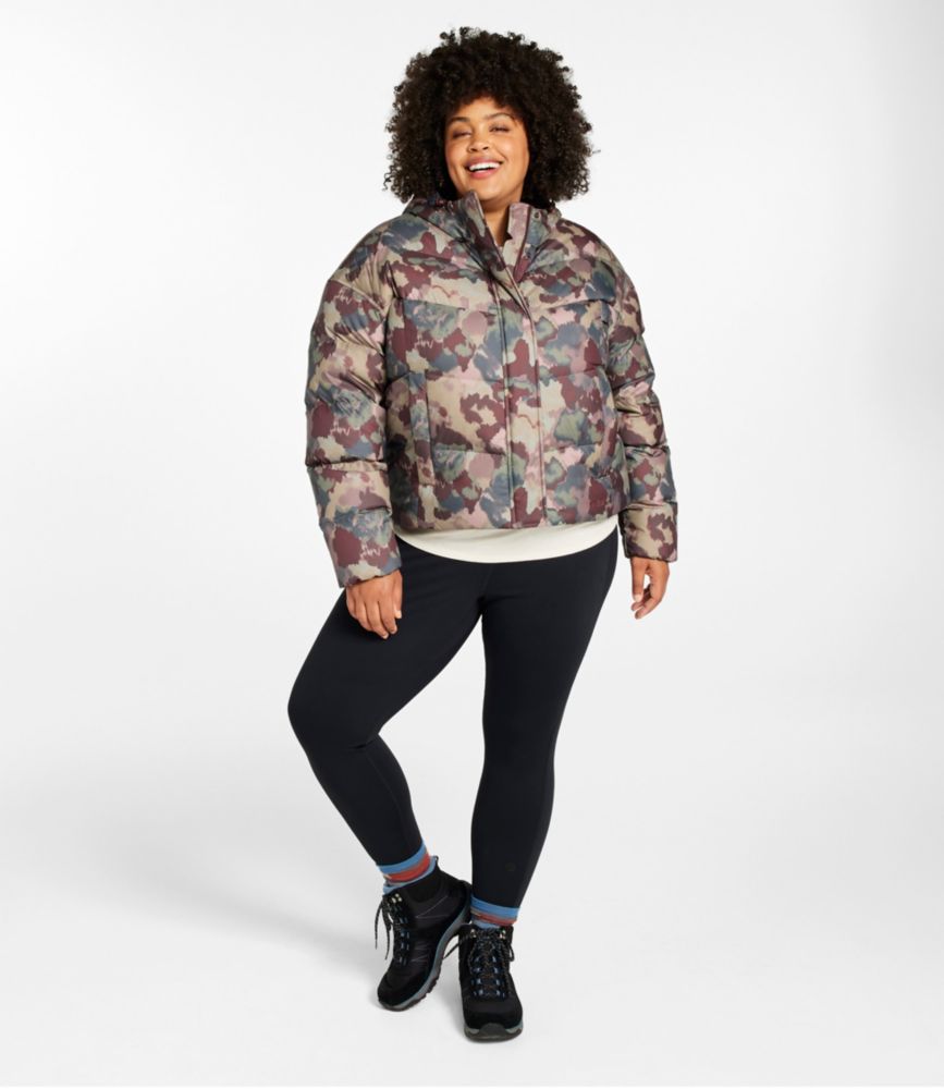 Women's Popham Puffer Jacket, Print, Mauve Taupe Blurred Camo, small image number 4