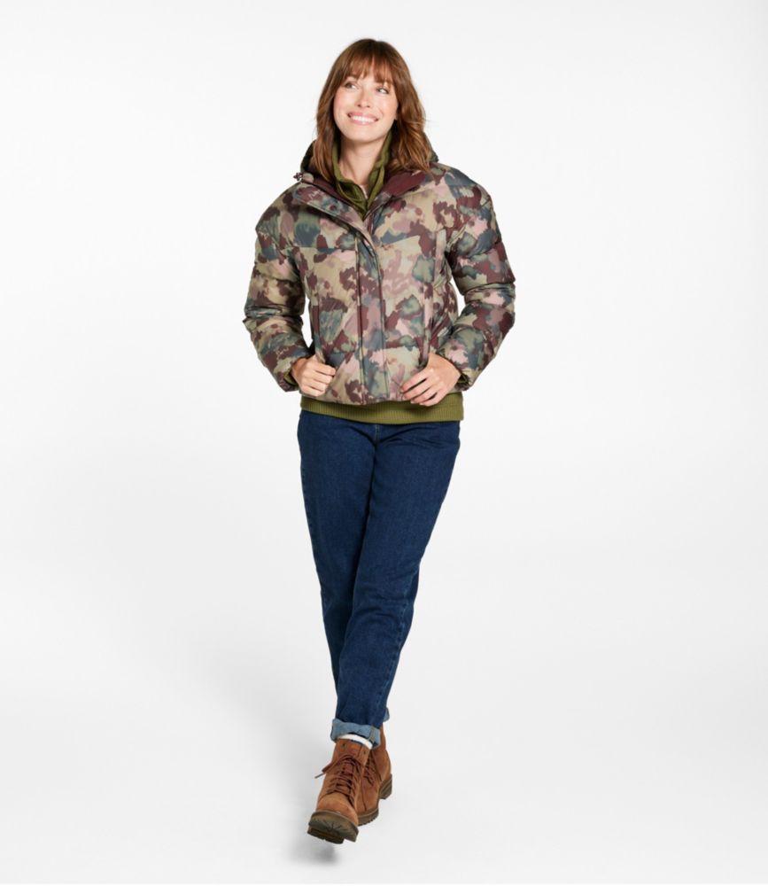 Women's Popham Puffer Jacket, Print, Mauve Taupe Blurred Camo, small image number 4