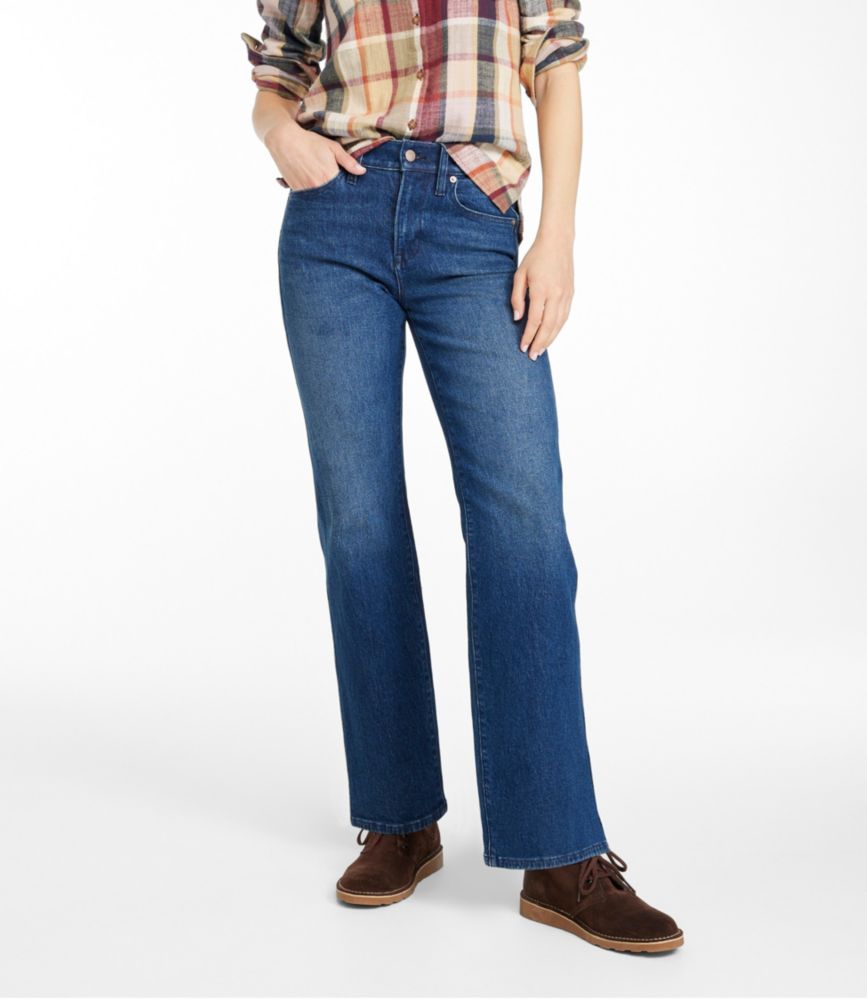 Women's True Shape Jeans, Classic Fit Straight-Leg Fleece-Lined Colors at  L.L. Bean