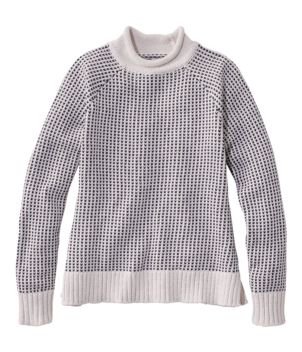 Women's Signature Original Cotton Sweater, Rollneck Novelty