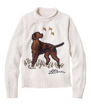 Women's Signature Original Cotton Sweater, Rollneck Novelty