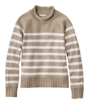 Women's Signature Original Cotton Sweater, Rollneck Novelty