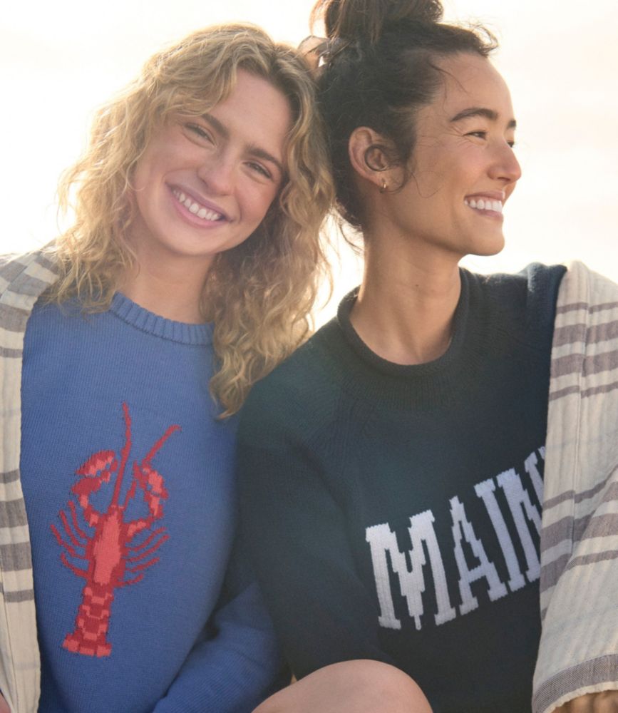 Women's Signature Original Cotton Sweater, Rollneck Novelty