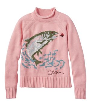 Women's Signature Original Cotton Sweater, Rollneck Novelty