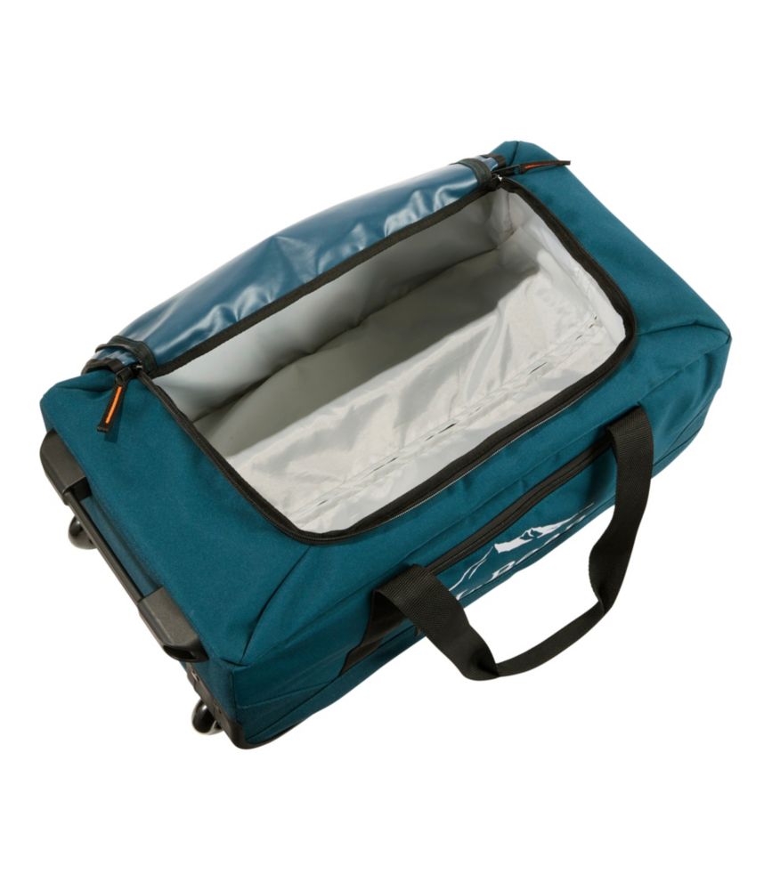 Adventure Rolling Duffle Bag, Medium, 40L, Mountain Logo, Navy, small image number 3