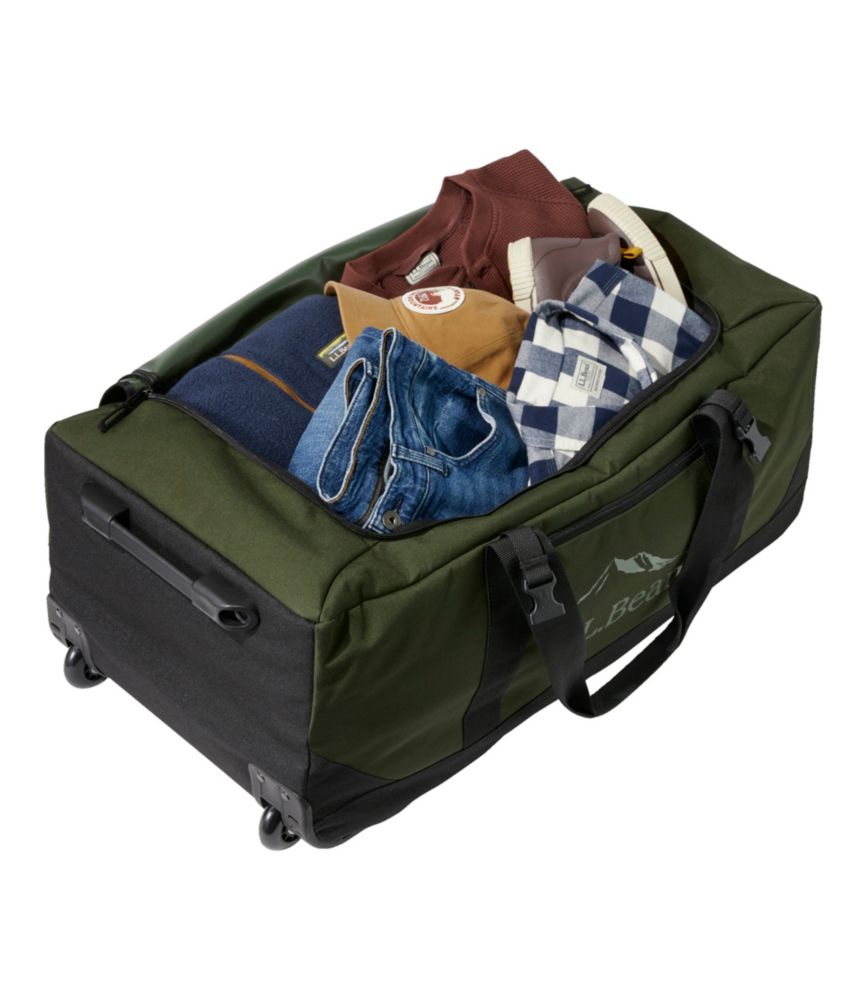Adventure Rolling Duffle Bag, X-Large, 95L, Mountain Logo, Black, small image number 4