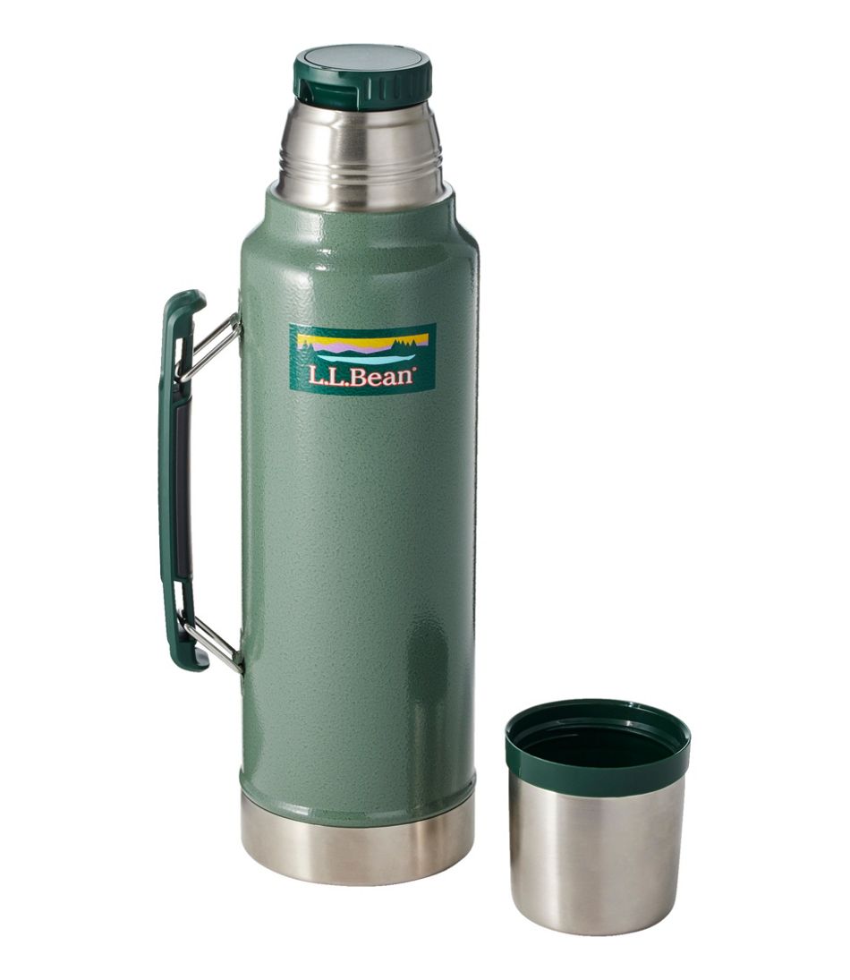 Classic Vacuum Thermos Bottle Coffee Insulated Wide Mouth 1.1 Qt Stainless