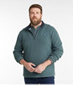 Men's Lakewashed Double-Knit Quarter-Zip Pullover, Lake Heather, small image number 3