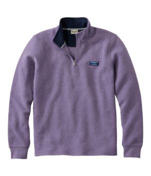 Men's Lakewashed Double-Knit Quarter-Zip Pullover