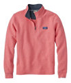 Men's Lakewashed Double-Knit Quarter-Zip Pullover, Dark Salmon Heather, small image number 0