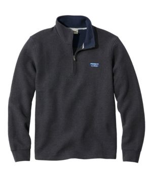 Men's Lakewashed Double-Knit Quarter-Zip Pullover