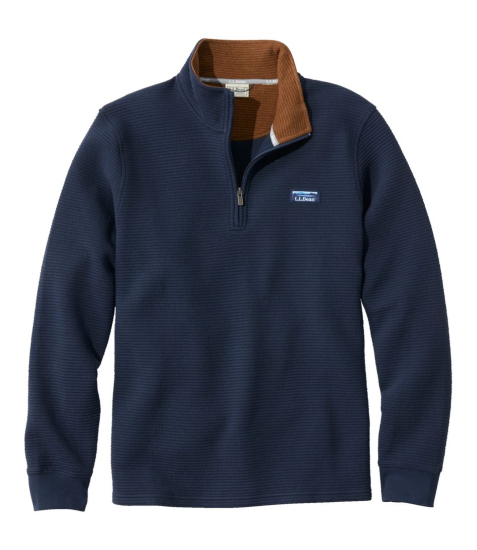Men's Lakewashed Double-Knit Quarter-Zip Pullover | Sweatshirts at L.L.Bean