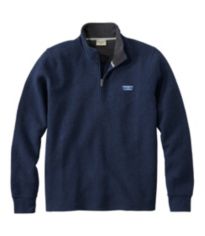 トップス llbean crewneck sweatshirts Men's Quilted Sweatshirt, Crewneck, Stripe