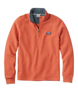 Men's Lakewashed Double-Knit Quarter-Zip Pullover