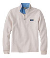 Men's Lakewashed Double-Knit Quarter-Zip Pullover, Oatmeal Heather, small image number 0