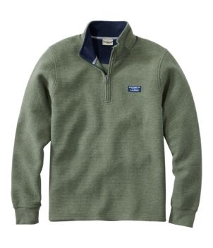 Men's Lakewashed Double-Knit Quarter-Zip Pullover