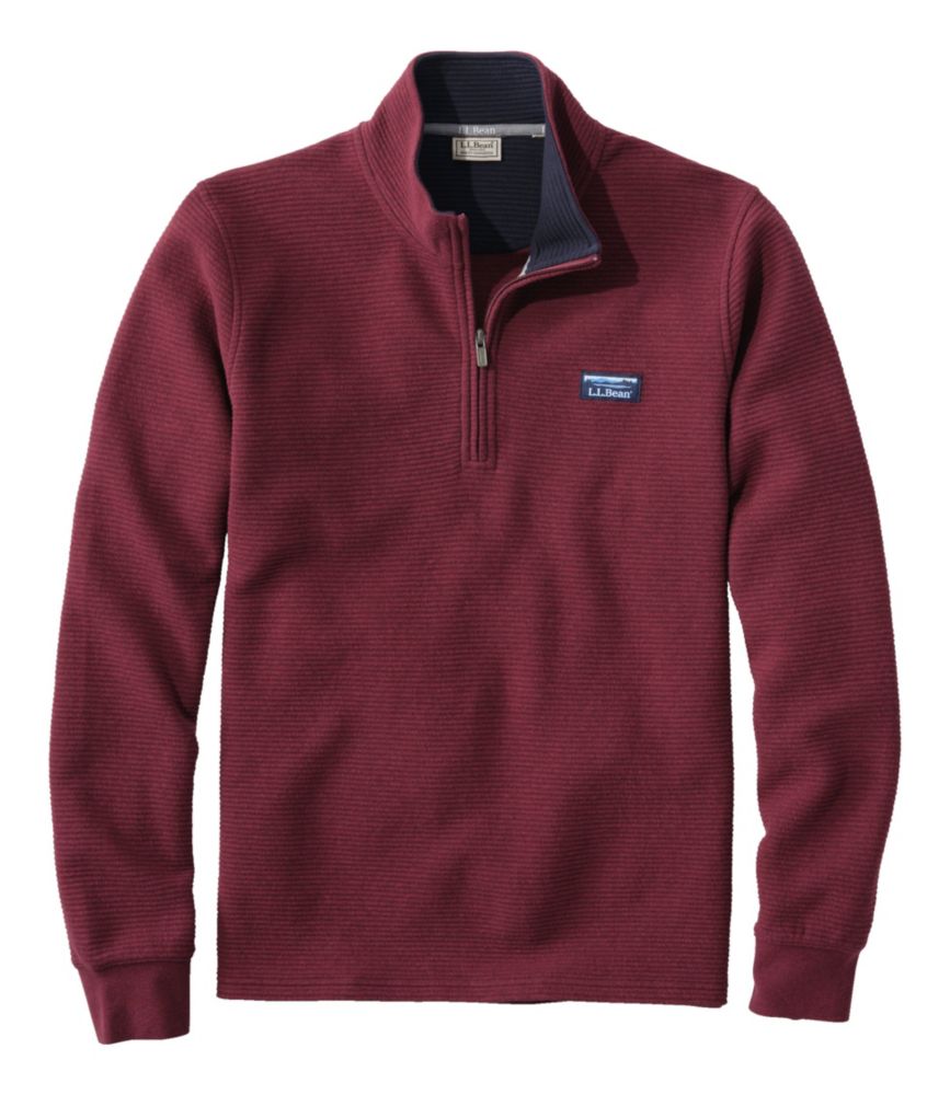 Men s Lakewashed Double Knit Quarter Zip Pullover