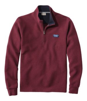 Men's Lakewashed Double-Knit Quarter-Zip Pullover