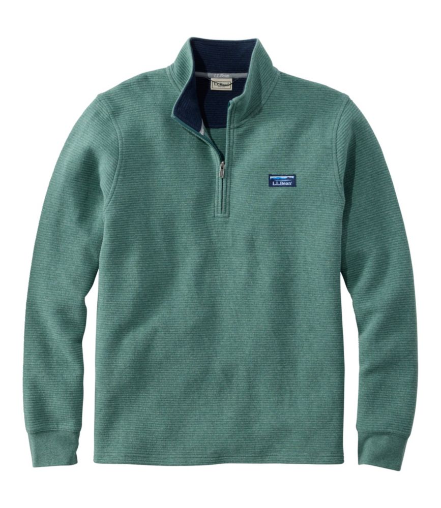 Men's Lakewashed Double-Knit Quarter-Zip Pullover