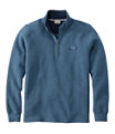 Men's Lakewashed Double-Knit Quarter-Zip Pullover, Sail Blue Heather, small image number 0