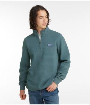 Men's Lakewashed Double-Knit Quarter-Zip Pullover