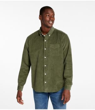 Men's Comfort Stretch® Corduroy Shirt, Long-Sleeve, Traditional Untucked Fit
