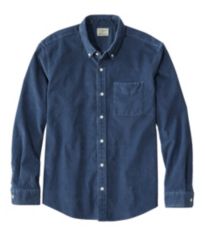 Men's Comfort Stretch Chambray Shirt, Traditional Untucked Fit,  Long-Sleeve, Print