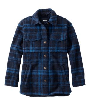 Women's Brushed Plaid Shacket