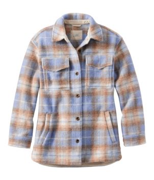 Women's Brushed Plaid Shacket