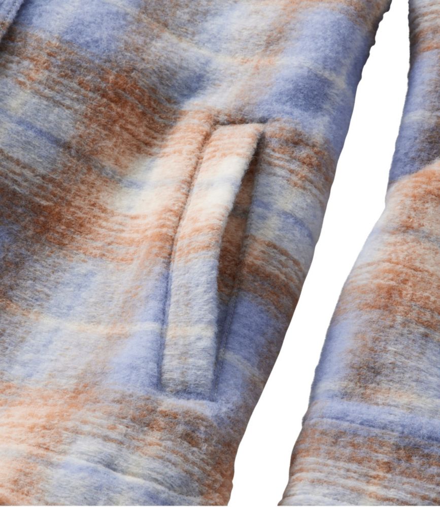 Women's Brushed Plaid Shacket