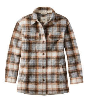 Women's Brushed Plaid Shacket