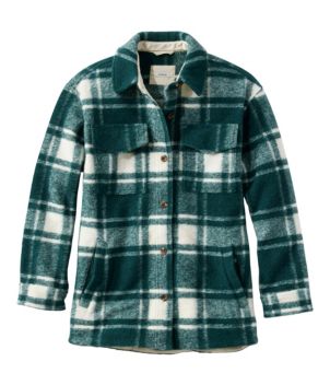 Women's Brushed Plaid Shacket