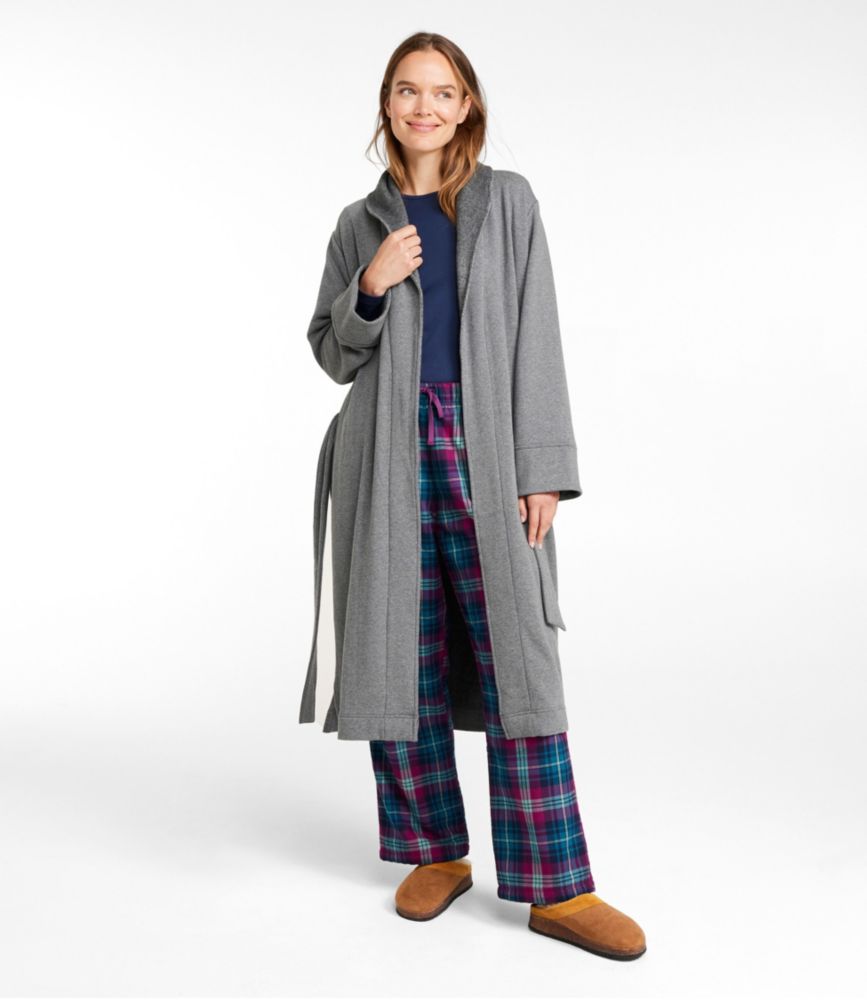 Women's Dream Fleece Robe, Charcoal Heather, small image number 4