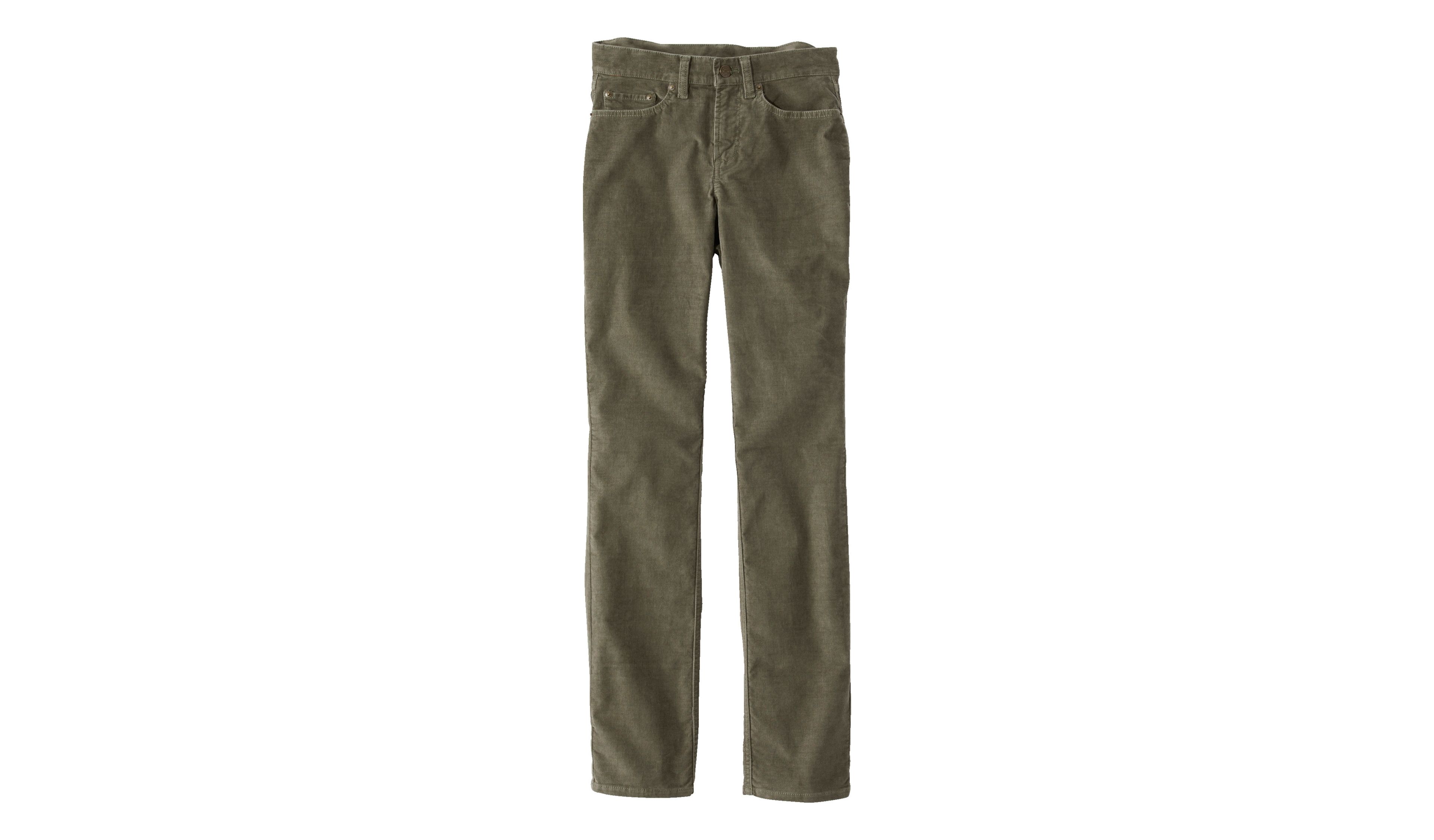 Women's BeanFlex Five-Pocket Corduroy Pants, Mid-Rise Straight-Leg