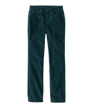 Women's BeanFlex Five-Pocket Corduroy Pants, Mid-Rise Straight-Leg
