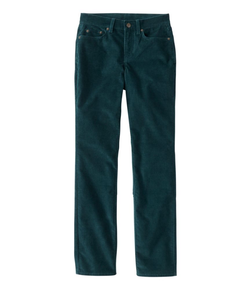 Women's BeanFlex Five-Pocket Corduroy Pants, Mid-Rise Straight-Leg
