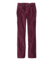 Women's BeanFlex Five-Pocket Corduroy Pants, Mid-Rise Straight-Leg