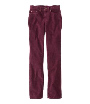 Women's BeanFlex Five-Pocket Corduroy Pants, Mid-Rise Straight-Leg