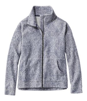 Women's Heritage Marled Fleece, Zip Cardigan