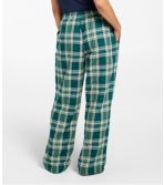 Women's Fleece Lined Flannel Lounge Pants - Red Black Check (LV9)