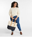 Nor'Easter Open-Top Tote Bag, Dark Bronze/Cream/Canyon Khaki, small image number 5