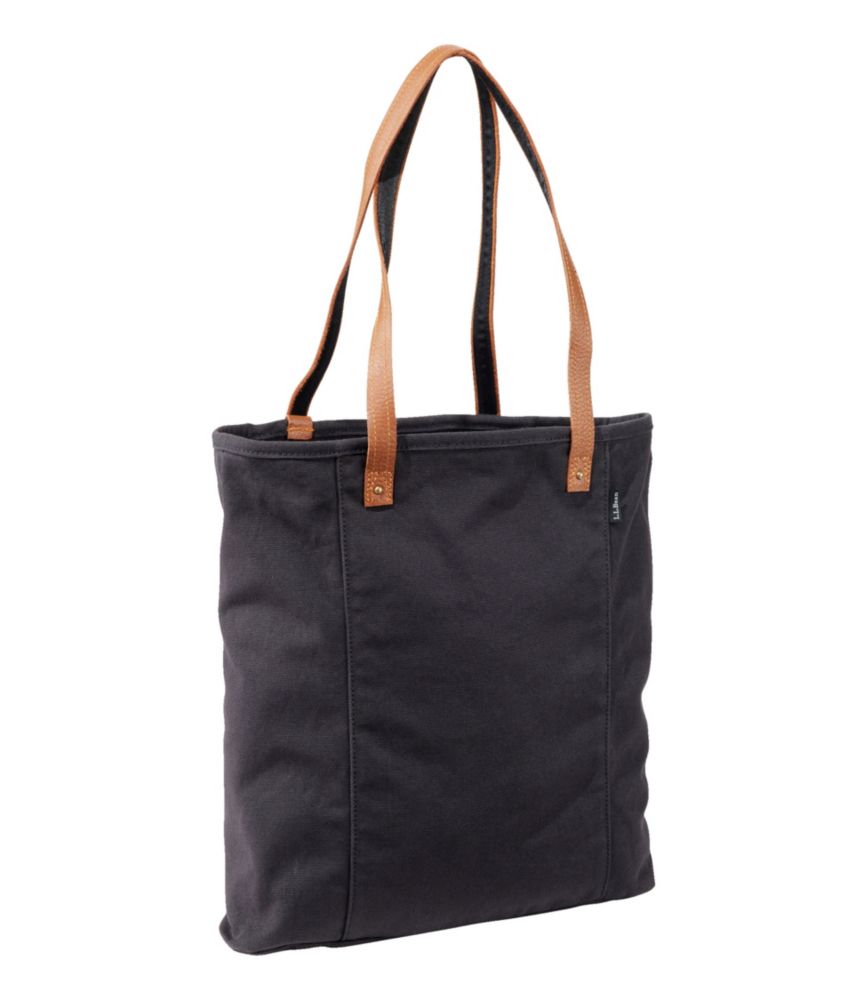 Ll bean leather tote bag sale