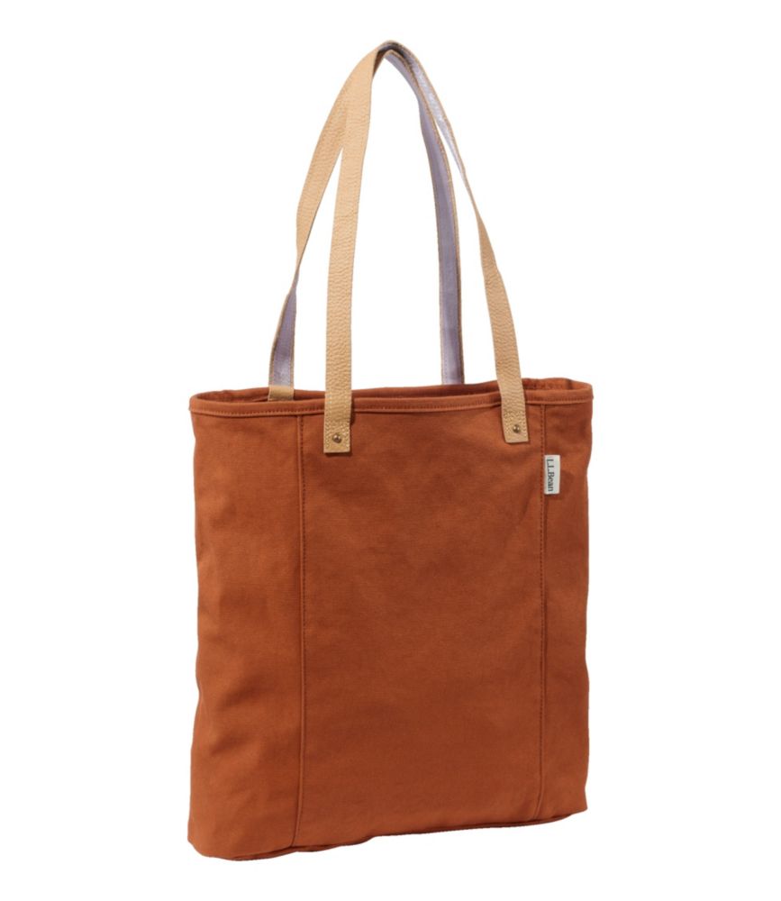 Leather Handle Essential Tote Bag