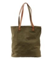 Leather Handle Essential Tote Bag Tote Bags at L.L.Bean