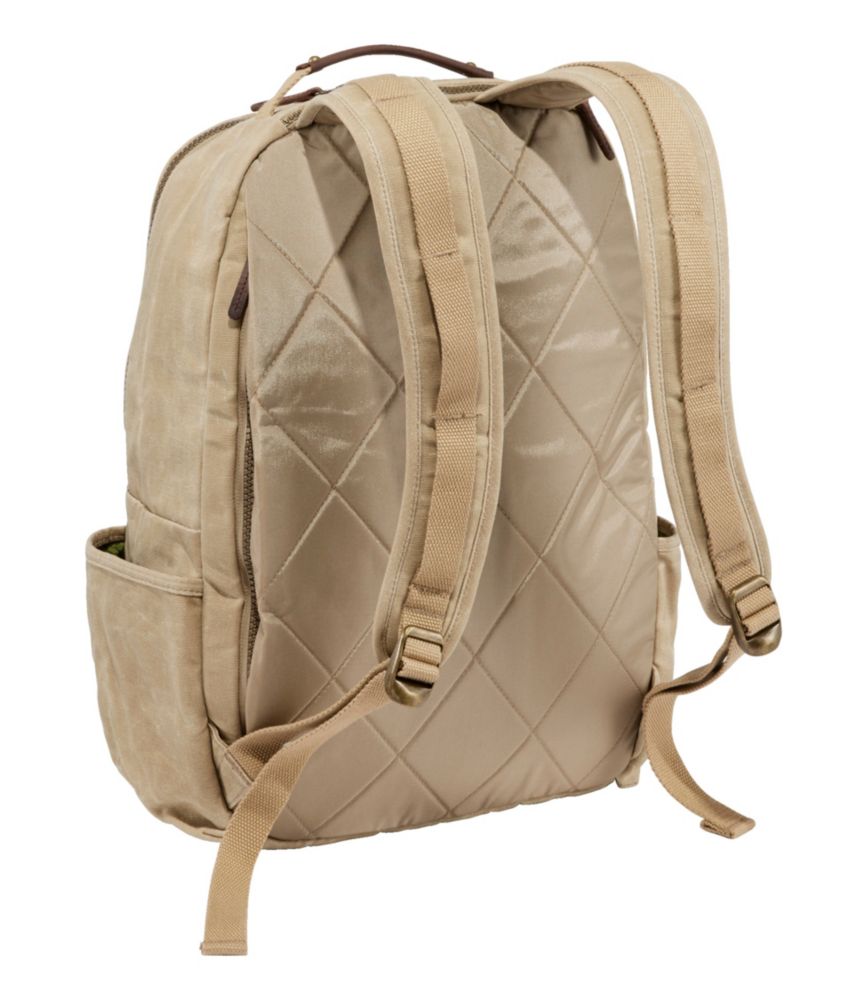 Waxed Canvas Travel Backpack, Dark Khaki, small image number 2